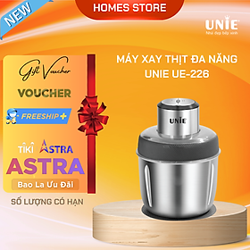 Mua Máy Xay Thịt  Xay Thực Phẩm UNIE UE-226 - Đánh Chà Bông  Bóc Tỏi Tiêu Chuẩn Đức Thép Hợp Kim Dung Tích 2.5 Lít Công Suất 300 W - Hàng Chính Hãng