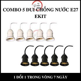 Mua COMBO 5 đui đèn chống nước ngoài trời E27