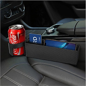 Mua Hộp chứa đồ để khe xe mẫu mới sợi Carbon - Home and Garden