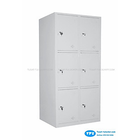 Tủ Locker 6 Cánh VPT 83-2K, Tủ Sắt 6 Cánh Sơn Tĩnh Điện Cao Cấp