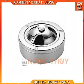 Mua Gạt tàn thuốc inox nắp xoay cao cấp