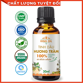 Tinh dầu Trầm Hương 50ml nguyên chất từ thiên nhiên, xông phòng, khử mùi, thơm phòng, đuổi muỗi - KingOil