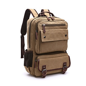 Balo nam vải canvas cao cấp phong cách mới 15,6 - Màu đen