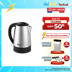 Ấm đun nước siêu tốc Tefal KI800D68 – 1.7L – inox – Hàng chính hãng