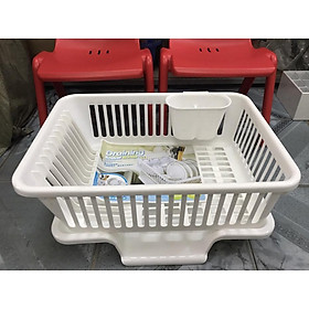Mua Rổ úp bát có khay hứng thoát nước hàng dày đẹp