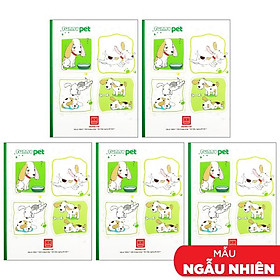 Combo 5 Vở Class Funny Pet - 4 Ly Ngang 200 Trang 58gsm - Hồng Hà 0443 (Mẫu Màu Giao Ngẫu Nhiên)