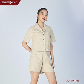 Quần sooc nữ ống suông XQ424K1863 GENVIET