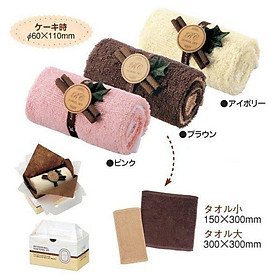 Set 02 khăn cuộn cotton loại nhỏ - Nội địa Nhật Bản - Giao màu ngẫu nhiên