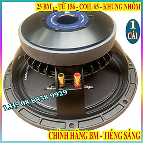 Củ loa bass 25 bm từ 156 coil 65 cao cấp hàng nhập khẩu - gồm 1 loa