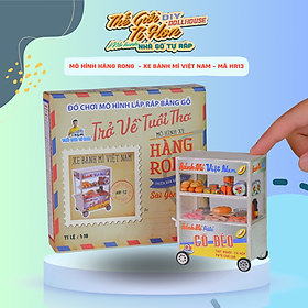 MÔ HÌNH TỰ LẮP RÁP DIY SÀI GÒN XƯA VÀ NAY - XE BÁNH MÌ VIỆT NAM - HR13