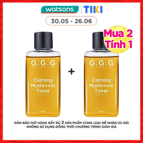 Toner Nấm G.G.G Cân Bằng Cấp Ẩm Sâu Và Làm Dịu Da Tức Thì Calming Mushroom Toner 80ml