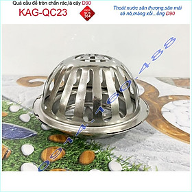Mua Cầu chắn rác sân thượng  D90 KAG-QC23 inox SUS304  cầu chặn rác đặt miệng ống D90  cầu thoát nước mưa thoát nhanh