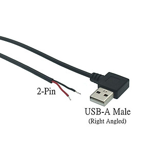 Cáp Cấp Nguồn 0.3m/1m/2m 2 Pin USB 2.0 Một Nữ Nam 4 Pin Dây Jack Sạc Dây Sạc Đầu Nối Nối Dài DIY Dòng 5V Chiều dài cáp: 30 cm