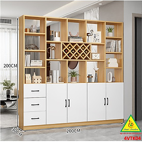 Mua Vách ngăn kiêm tủ rượu trang trí phòng khách   nhà bếp 4VTK04 - NỘI THẤT LẮP RÁP VIENDONGADV