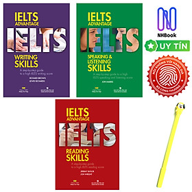 Combo Sách IELTS Advantage Reading Skills + IELTS Advantage Writing Skills + IELTS Advantage Speaking & Listening Skills - ( Kèm File Nghe )- Bìa mềm-  Nhân Trí Việt ( Tặng kèm viết )