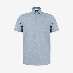 Áo sơ mi nam KHATOCO Tailor Fit ngắn tay A1MN498T2-CNIN773-2704-N