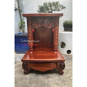 Mua Bàn thờ thần tài gỗ Tràm mẫu hiện đại 48 x 68cm
