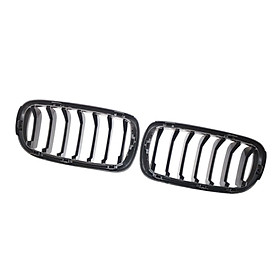 Front  Kidney Grille Grill 51137316062 Gloss Dual Lines