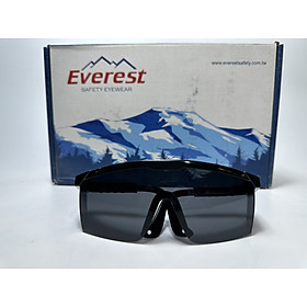 Kính bảo hộ lao động EverestSafety EV105B trắng EV105B đen thoải mái khi đeo thời gian dài chống bụi, chống lóa, chống xước