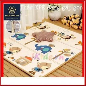 Thảm Xốp Thảm Trải Sàn XPE Phủ Silicon 2 Mặt Cho Bé Siêu Êm