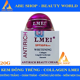 Kem LMEI Linh Chi - Đông Trùng - Collagen 25g - Dưỡng Trắng - Chống Lão Hóa - Giảm Nếp Nhăn - Ngừa Thâm Nám