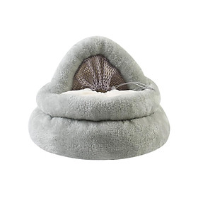 Cat Dog Bed Pudding Shaped Breathable Kitten  Nest Kennel