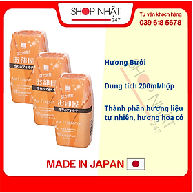 Combo 3 hộp khử mùi làm thơm phòng Air Fragrance hương bưởi 200ml nội địa Nhật Bản