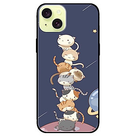 Ốp lưng dành cho Iphone 15 - Iphone 15 Plus - Iphone 15 Pro - Iphone 15 Pro Max - Mèo Xếp Chồng - Hàng Chính Hãng