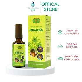 Tinh Dầu Ngải Cứu Dạ Thảo Liên 50ml, 100% Natural Herbal Wormwood Essential Oil 50ml