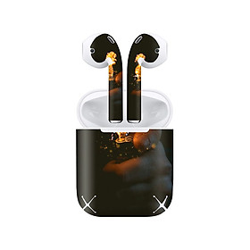 Mua Miếng dán skin chống bẩn cho tai nghe AirPods in hình thiết kế - atk350 (bản không dây 1 và 2)