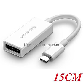 Cáp Chuyển Đổi Ugreen USB Type-C Sang Displayport 40372 (15cm) - Hàng Chính Hãng