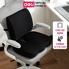 Mua Đệm Ghế Văn Phòng Deli - Thiết Kế 3D  Bọc Xốp Cao Cấp Chống Mỏi Lưng  Đau Xương Cụt  Thoát Vị Đĩa Đệm  Dành Cho Người Bị Trĩ