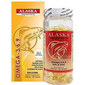 Viên uống Omega 369 của Mỹ - ALASKA DEEP SEA FISH OIL Nuhealth