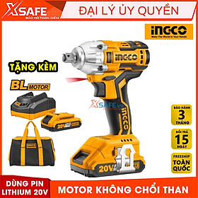 Mua Máy Siết Bulong dùng Pin Lithium 20V INGCO CIWLI2001 tặng kèm 2 pin và 1 sạc nhanh trong một giờ