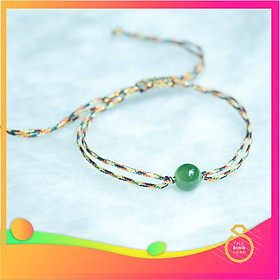 Vòng tay dây chỉ ngũ sắc Tây Tạng may mắn kết hợp đá tự nhiên 100% không qua xử lý. Thích hợp cho cả người lớn lẫn em bé. Mang đến may mắn, tài lộc, thân tâm an lạc.