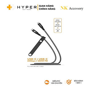 Mua Cáp USB-C TO USB-C 2M HYPERDRIVE Data & Charging 10GBPS + 100W HD-CBG601 - Hàng Chính Hãng