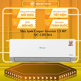 Máy lạnh Casper Inverter 1.5 HP QC-12IU36A - - HÀNG CHÍNH HÃNG - CHỈ GIAO HCM