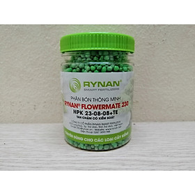 PHÂN BÓN THÔNG MINH RYNAN FLOWERMATE 230 NPK 23 - 08 - 08 + TE TAN CHẬM CÓ KIỂM SOÁT CHAI 150G