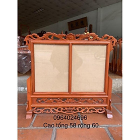 Mua khung thờ đôi 20x30 gỗ gõ