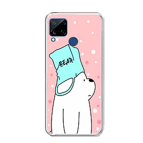 ỐP LƯNG DẺO CHO ĐIỆN THOẠI REALME C15 - 0338 BEAR02 - HÀNG CHÍNH HÃNG