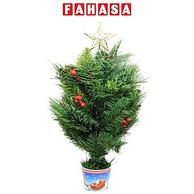Mua Cây Thông Mini Cước Nở Hoa - Trang Trí Noel 60 cm - Chaang Chiia LP-HN60F-DC-18