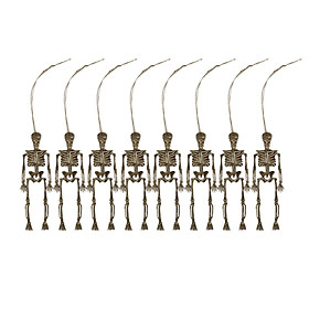 8Pcs Halloween Skeletons Human Bones Prop Full Body  Joints Skeletons