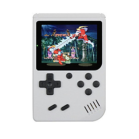 500 trong 1 trò chơi nhỏ chơi cầm tay Người chơi cầm tay Retro Console Boy 8 bit 3,0 inch màu màn hình LCD Màu gameboy: Trắng