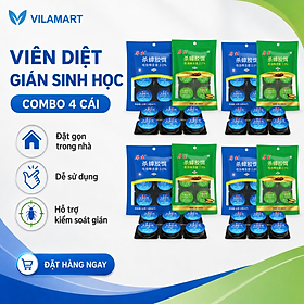 Combo 4 Bộ 6 Viên Mồi Diệt Gián – Hỗ Trợ Kiểm Soát Gián Trong Nhà Bếp, Phòng Ở Và Khu Vực Gia Đình