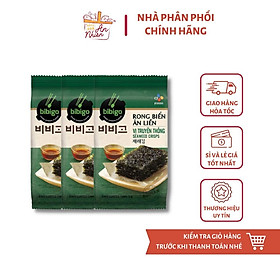 Rong biển ăn liền Bibigo Vị truyền thống 3 gói x 4g