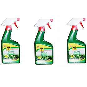 Combo 3 chai phân bón lá pha sẵn cho Hoa lan và cây cảnh dạng xịt Đầu Trâu Spray 1 (500ml/chai)