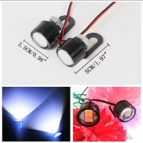 BỘ 2 CÁI ĐÈN LED TRỢ SÁNG MINI GẮN XE MÁY XE ĐIỆN TRANG TRÍ