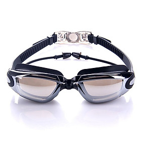 Professional Silicone Waterproof Swimming Goggles Anti-fog UV Swimming Glasses With Earplug for Men Women Water Sports Eyewear