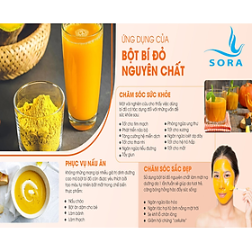 Sora Bột bí đỏ cao cấp nguyên chất