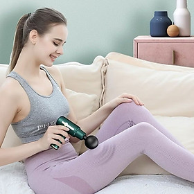 Máy Massage Cầm Tay Mini, Súng Massage Cầm Tay Mini Toàn Thân 6 Cấp Độ Chuyên Sâu Đa Năng